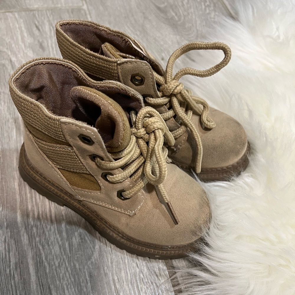 KIDSUN Toddler Boots Kids Work Boots Boot Lace Up Hiking Outdoor Shoes